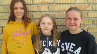 Joline Frohm, Vera Mårtensson och Amanda Bohman