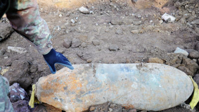 Gammal bomb hittat i Tyskland