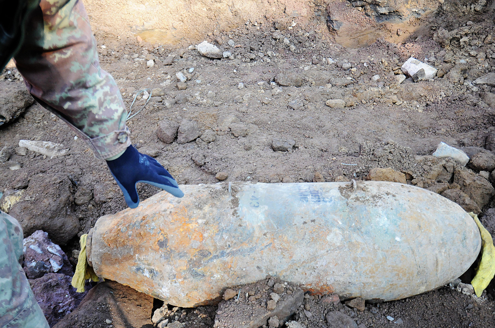 Gammal bomb hittat i Tyskland